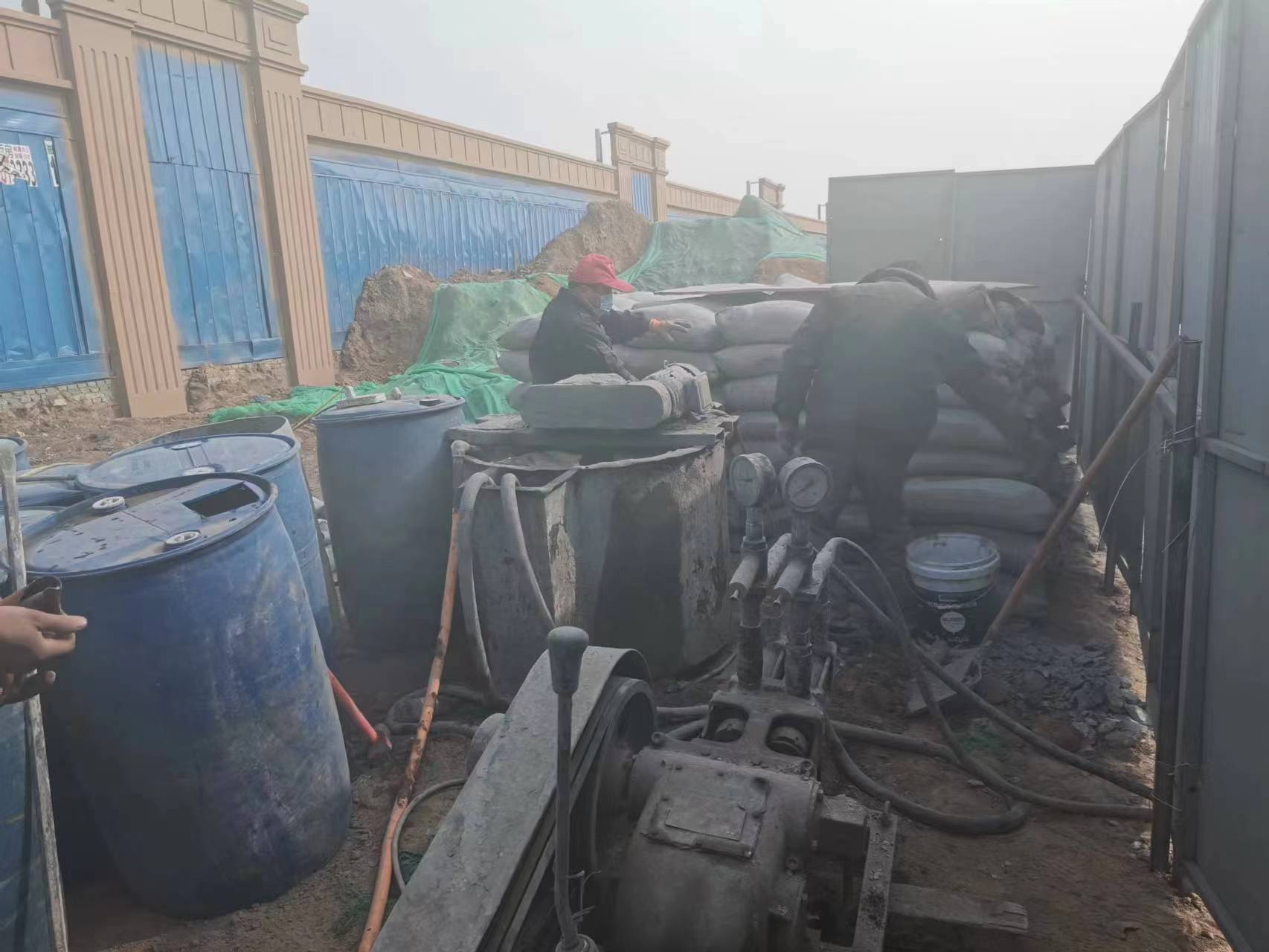 龙马潭地基沉降注浆加固